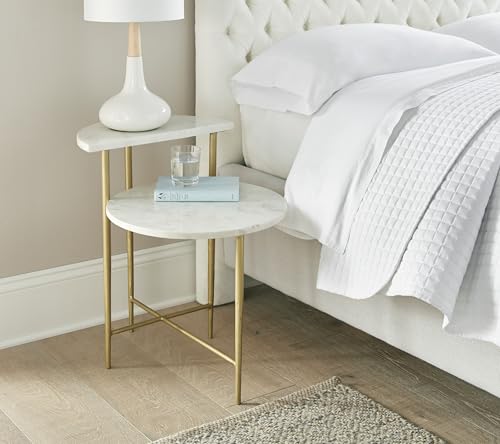 Steve Silver Co Patna White Marble Top Side