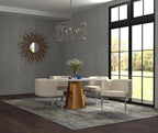 Neos Modern Furniture T0837GY Dining Table, White/Gray