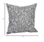 Blazing Needles Square Polyester Jacquard Throw Pillows, 17", Nina Greyst 4 Count