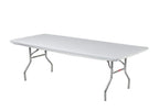 Kwik-Covers 6' Rectangular Plastic Table Covers 30' X 72' (6 Feet), Bundle Of 10 - Indoor Or Outdoor Fitted Table Covers For Banquet Tables (White)