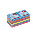 Universal Fan-Folded Self-Stick Ultra Color Pop-Up Note Pads Note,3X3 Fanfold 12Pk,Ast (Pack Of8)