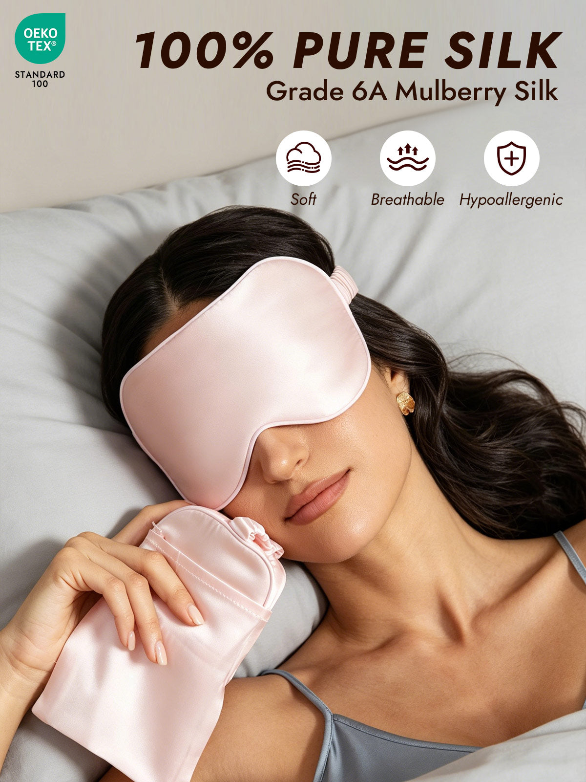 [Pink] SilkSilky  Eye Mask 002
