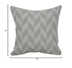 Blazing Needles Square Polyester Jacquard Throw Pillow, 17", Gannawls Khaki