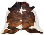HomeRoots 6 Ft Tri-Colored Brindled Cowhide Rug