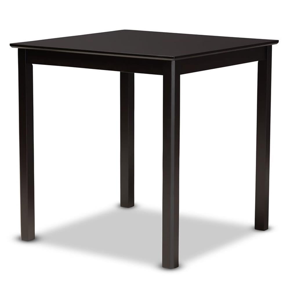Baxton Studio Chandler Sand Upholstered Espresso Finished Wood 5-Piece Pub Set