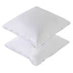 Kingnex 2 Pack Feather Proof Pillow Protectors 18X18 Waterproof Pillow Covers For Square Throw Pillow 18X18