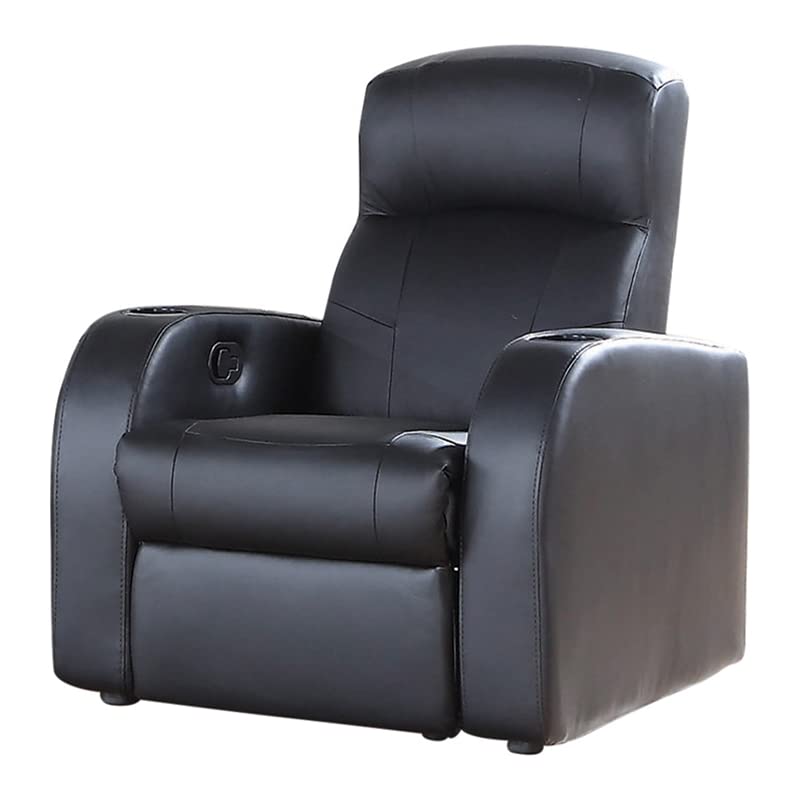 Coaster Cyrus 5-Piece Theater Seating (4R), Black