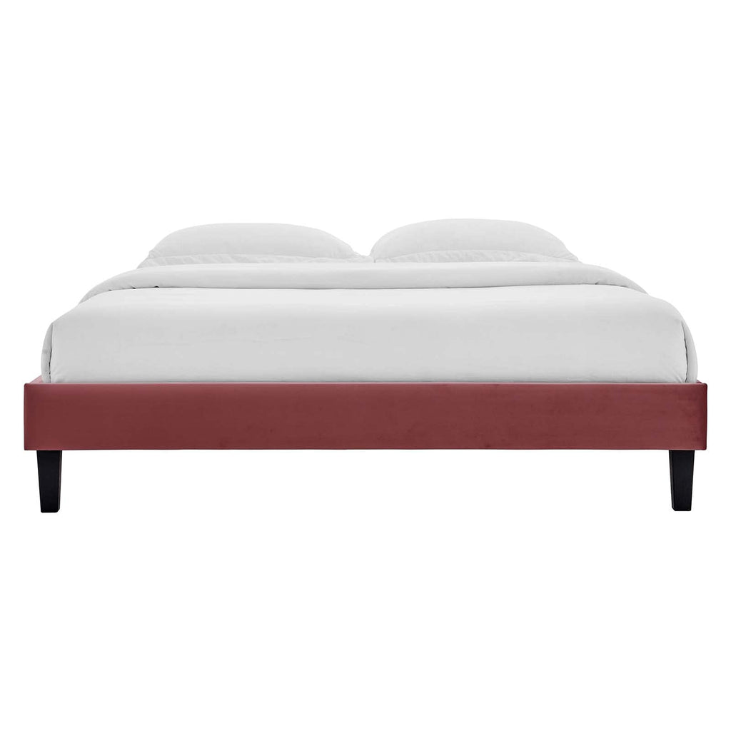 Modway Reign Platform, King, Dusty Rose