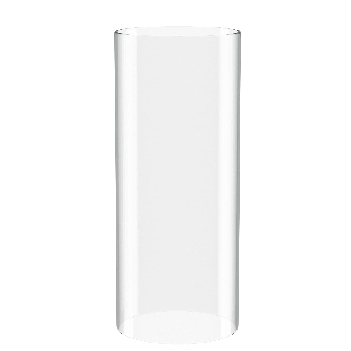 SUNWO Borosilicate Glass, Clear Candle Holder, Glass Chimney for Candle Open Ended, Glass Hurricane Candle Holders Diameter 3, H