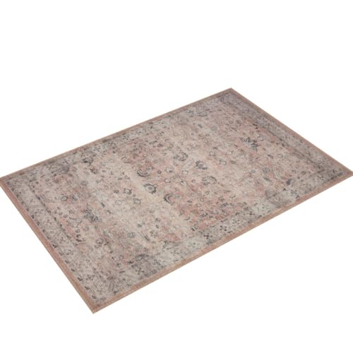 Loloi Ii Hathaway Collection Hth-06 Blush / Multi 2'-3'' X 3'-9'', .25'' Thick, Accent Rug, Soft, Durable, Printed, Modern, Low