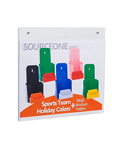 Source One Llc 11 X 8.5 Wall Mount Clear Sign Holder Landscape (1 Pack)