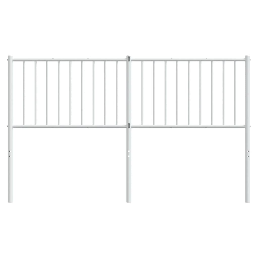 vidaXL Black Metal Headboard ?Classic Styling, Powder-Coated Steel, Excellent Back Support, Sturdy and Stable Legs, Easy Assembly, 59.1" Mattress Width Suitable.