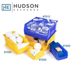 Hudson Exchange 9-1/2'' X 6'' X 5'' Plastic Stackable Storage Bin And Hanging Container (Yellow)