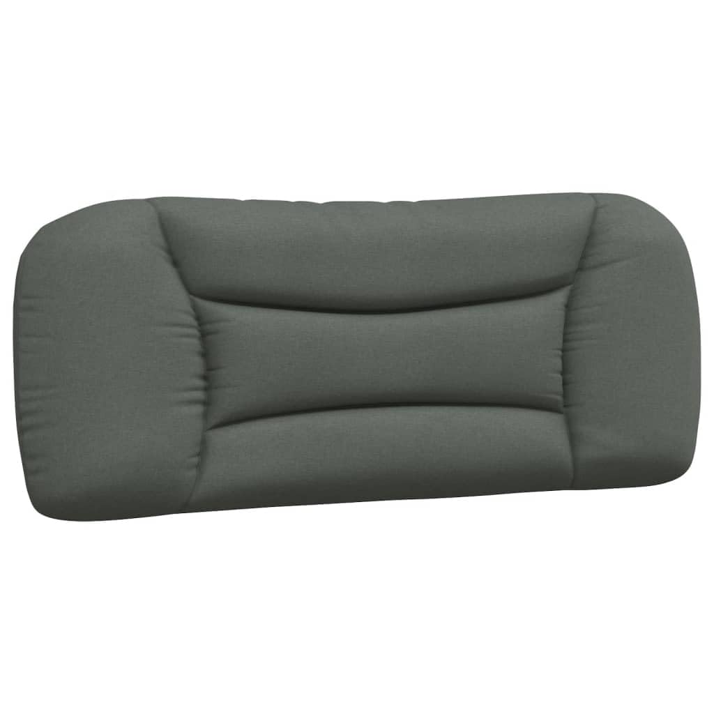 vidaXL Dark Gray Hanging Headboard Cushion 39.4" – Upholstered Pillow with PP Fiber Filling, Breathable Fabric and Versatile Wall-Mount Design for Bedroom Comfort