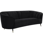 Acme Achim Velvet Upholstered Sofa in Black