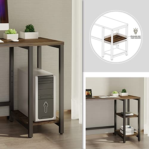 Lorell LYS SOHO Metal Frame Desk - 47.3" x 19.8" x 29.5"