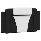 vidaXL Headboard Cushion - Upholstered Pillow, Faux Leather, Black/White, 39.4" - Soft Foam Fill, Wall-Mountable, Easy Clean
