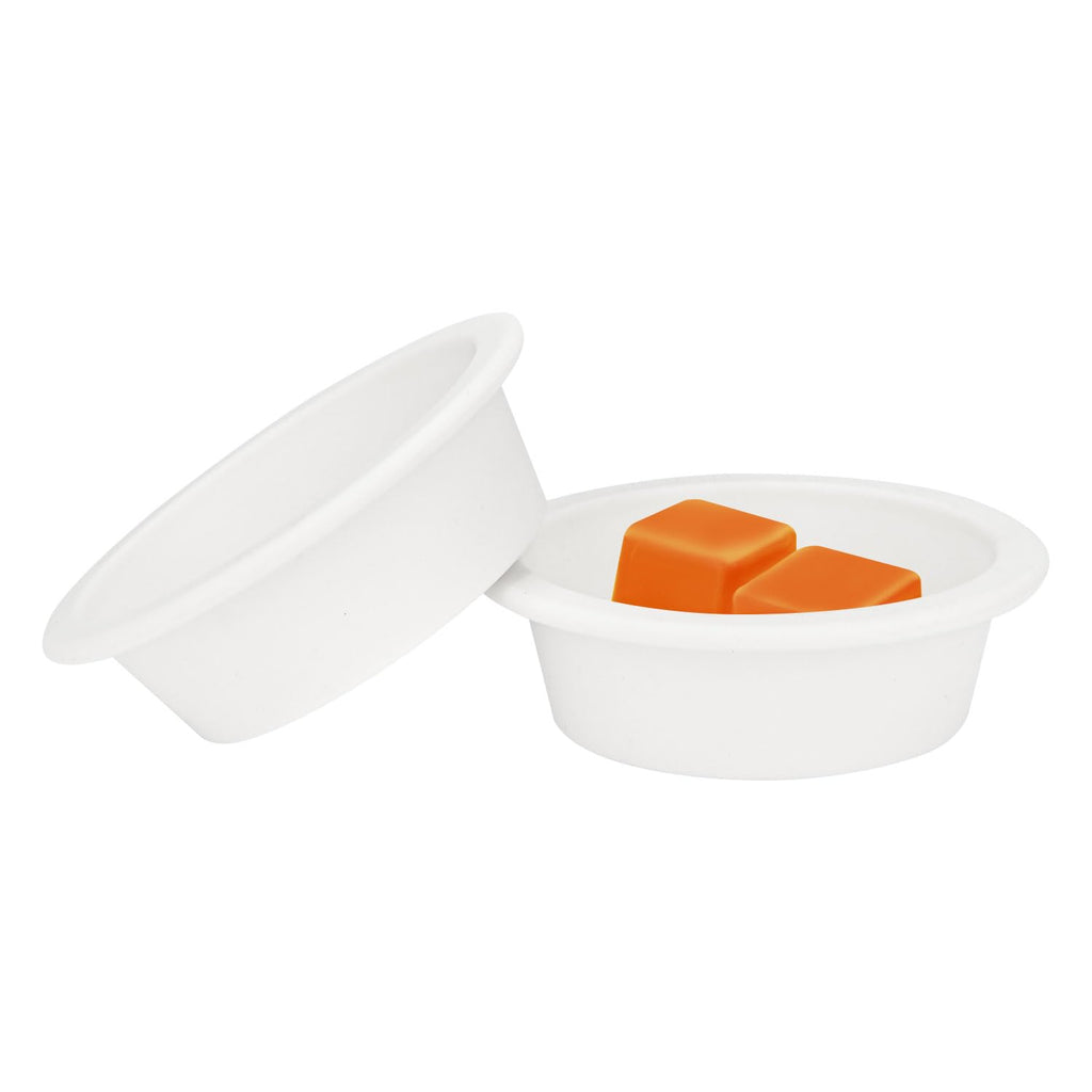 Asawasa 2 Pcs Silicone Liners For Wax Warmer,No Mess, No Scrape, Long Lasting And Reusable, 2.48 In In Bottom Diameter (Medium S