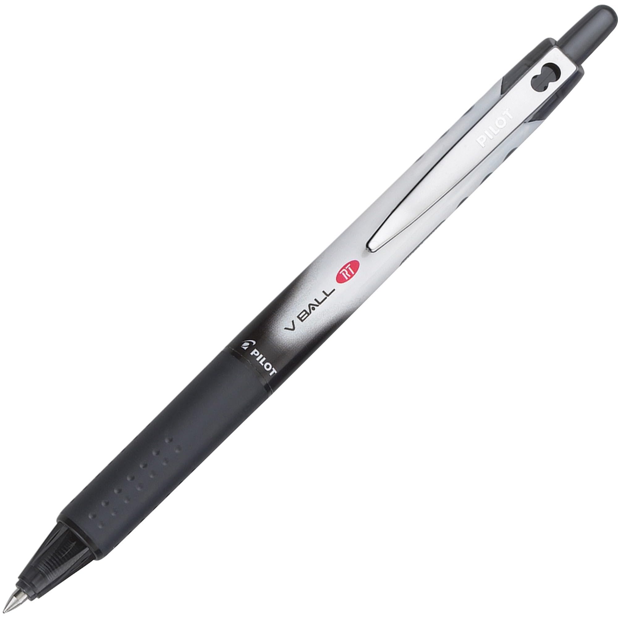 Vball Rt Liquid Ink Retractable Roller Ball Pen, Black Ink, .7Mm