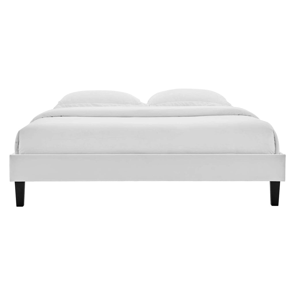 Modway Reign Platform, Queen, Light Gray