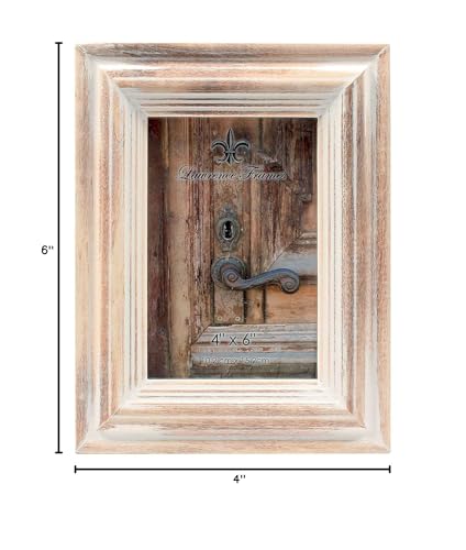 Lawrence Frames 4X6 White Wash Maple Picture Frame, Natual