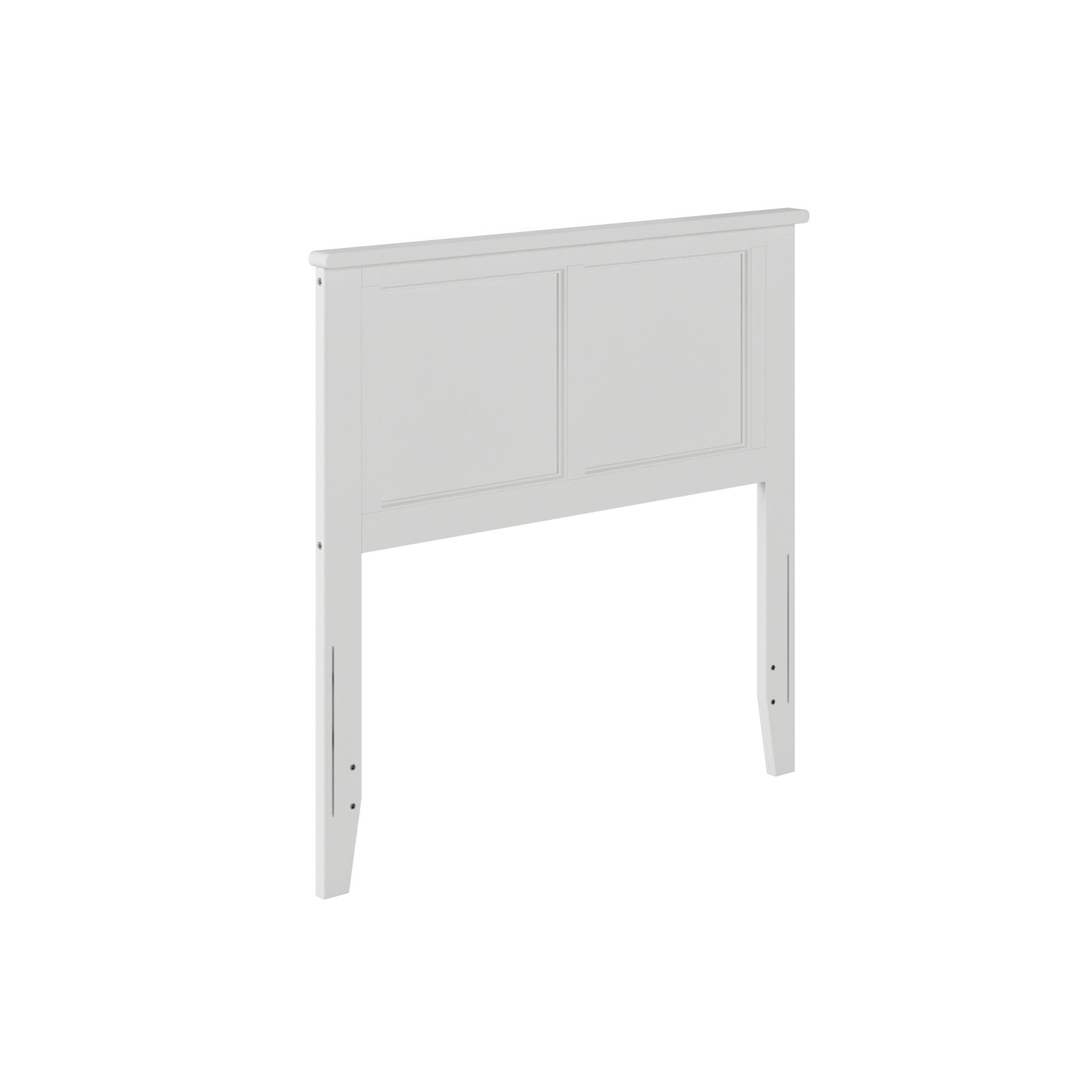 AFI, Madison Twin Solid Wood Panel Headboard with Attachable Charger, White