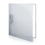 Cranbury Punchless Clamp Binder (Dusky Gray), Ringless Binder Holds 100 Letter Size Pages, Documents, 8.5X11 Folder With Metal C