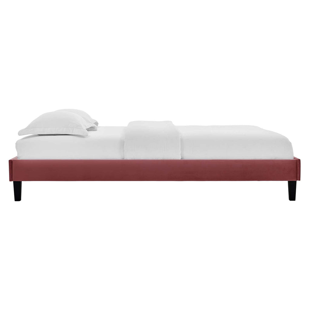 Modway Reign Platform, King, Dusty Rose