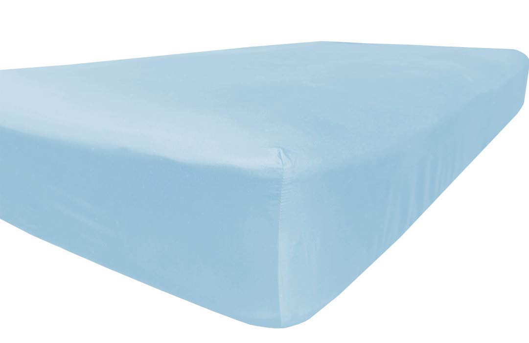 500-Thread-Count Egyptian Cotton Super Soft Extra Deep Pocket Fitted Sheet/Bottom Sheet California King/ Western King Solid Ligh