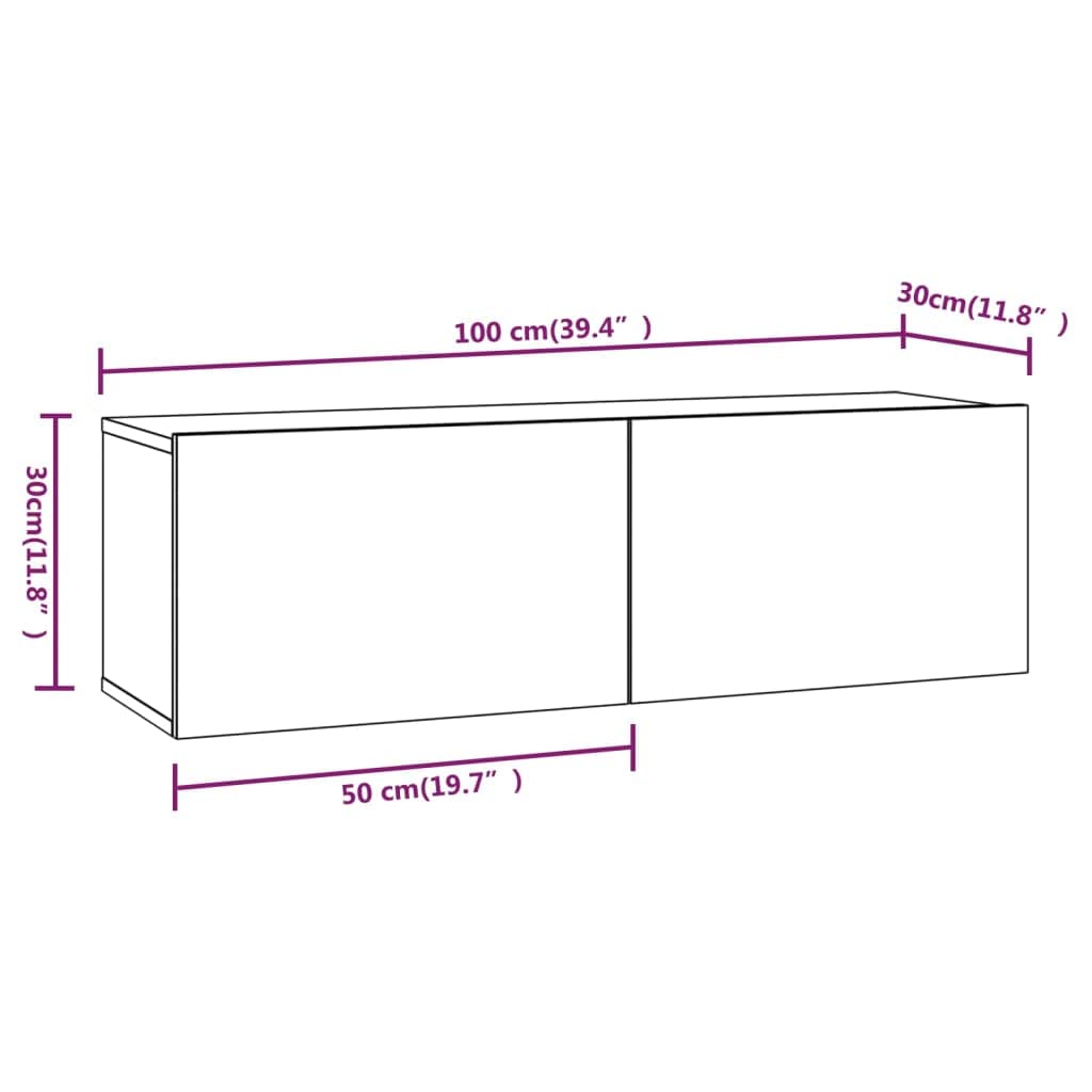 vidaXL Modern Engineered Wood TV Stand Set, Black 6 Piece TV Cabinet Set with Ample Storage, California Proposition 65 Warning - Suitable for Large Screen TVs