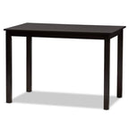 Baxton Studio Modern Grey and Espresso Brown 5-Piece Dining Set