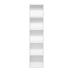 Furinno Luder Bookcase / Book / Storage, 5-Tier Cube, White