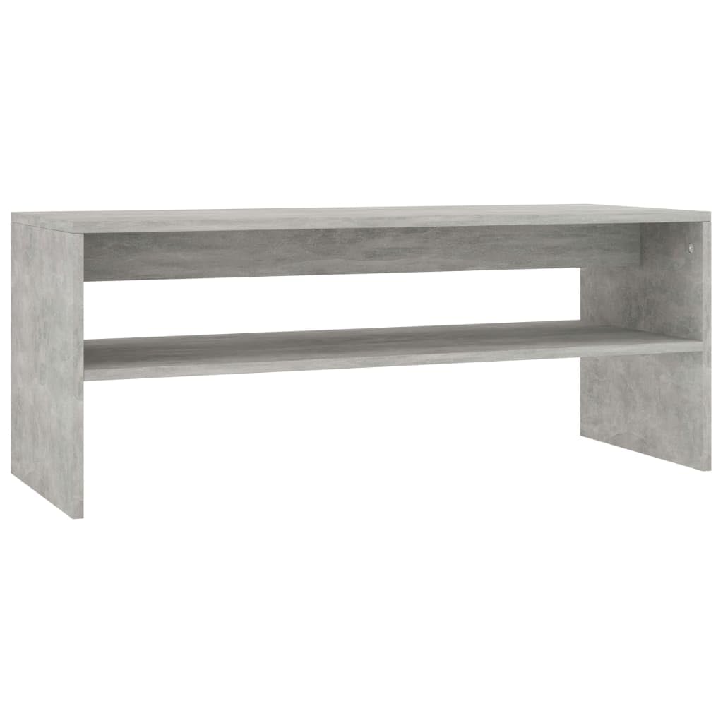 vidaXL Coffee Table Couch End Side Telephone Sofa Tea Accent Storage Table Desk Bedroom Living Room Furniture Stand Concrete Gray Engineered Wood