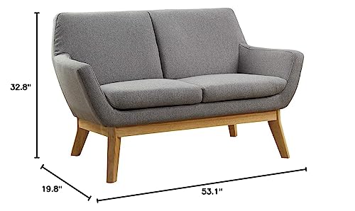 Lorell Llr68962 Quintessence Collection Upholstered Loveseat Sofa Gray
