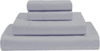 Flex Head King Sheets Sets For Adjustable Beds-Top Split King Sheets Sets (4 Pcs) King 34 Inch Down Sheets Light Grey Solid 16 Inch Deep Sheets