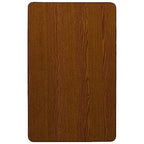 Flash Furniture Wren 24''W x 60''L Rectangular Oak HP Laminate Activity Table - Standard Height Adjustable Legs