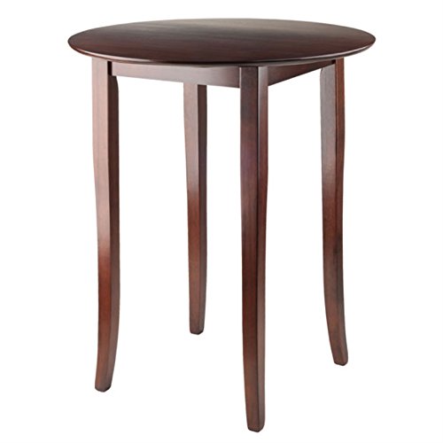 Ergode Wood Summit 3-Piece Pub Table Set | Modern Retro Style | Sturdy Wood Composite Tabletop | Adjustable Swivel Stools | Chrome Plated Finish (94381-VV)