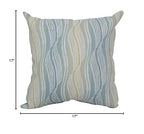Blazing Needles Square Polyester Jacquard Throw Pillow, 17", Clove Seagla