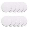 Wideskall White Round Door Knob Wall Shield Self Adhesive Protector (3' Inch Standard Size, 10.00, Count)