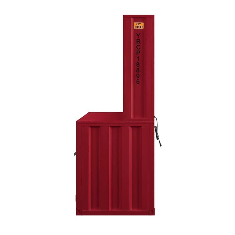 Acme Cargo Desk & Hutch in Red