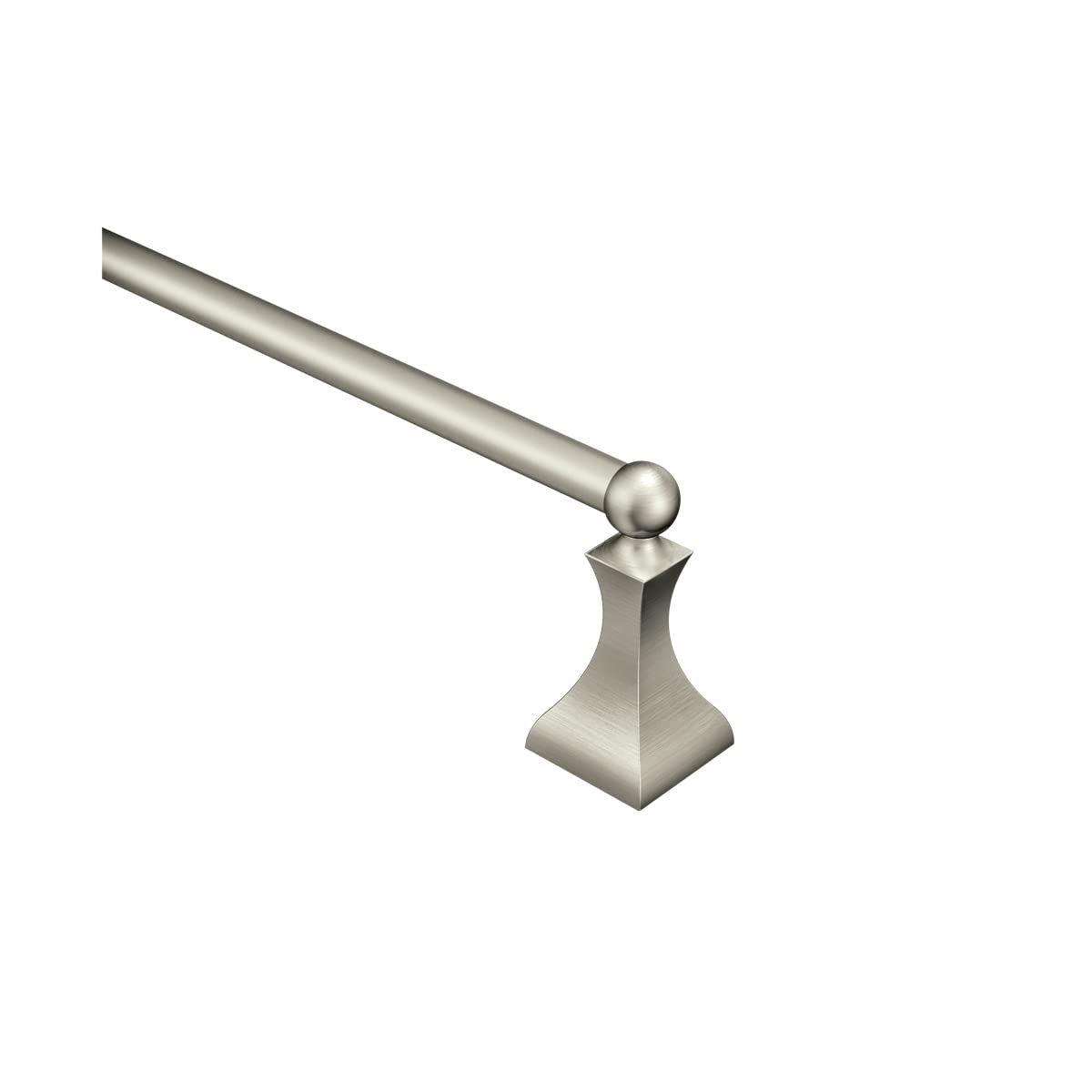 Moen DN8324BN Retreat Collection 24-Inch Bathroom Single Towel Bar, Brushed Nickel