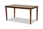 Baxton Studio Minette Grey and Walnut Brown Finished Wood 6-Piece Dining Set