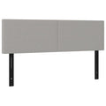 Vidaxl Adjustable Fabric Headboard Set - Stylish And Versatile Headboards, Easy To Assemble, Durable Construction - Light Gray - 2 Pcs