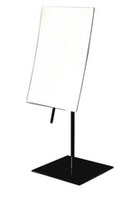 JERDON Rectangular Tabletop Makeup Mirror - Makeup Mirror with 3X Magnification with Black Finish - 5-inch by 8-inch Vanity Mirr