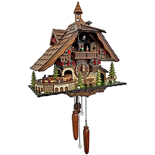 Alexander Taron 48110Qmt Engstler Battery-Operated Cuckoo Clock-Full Size, Multi