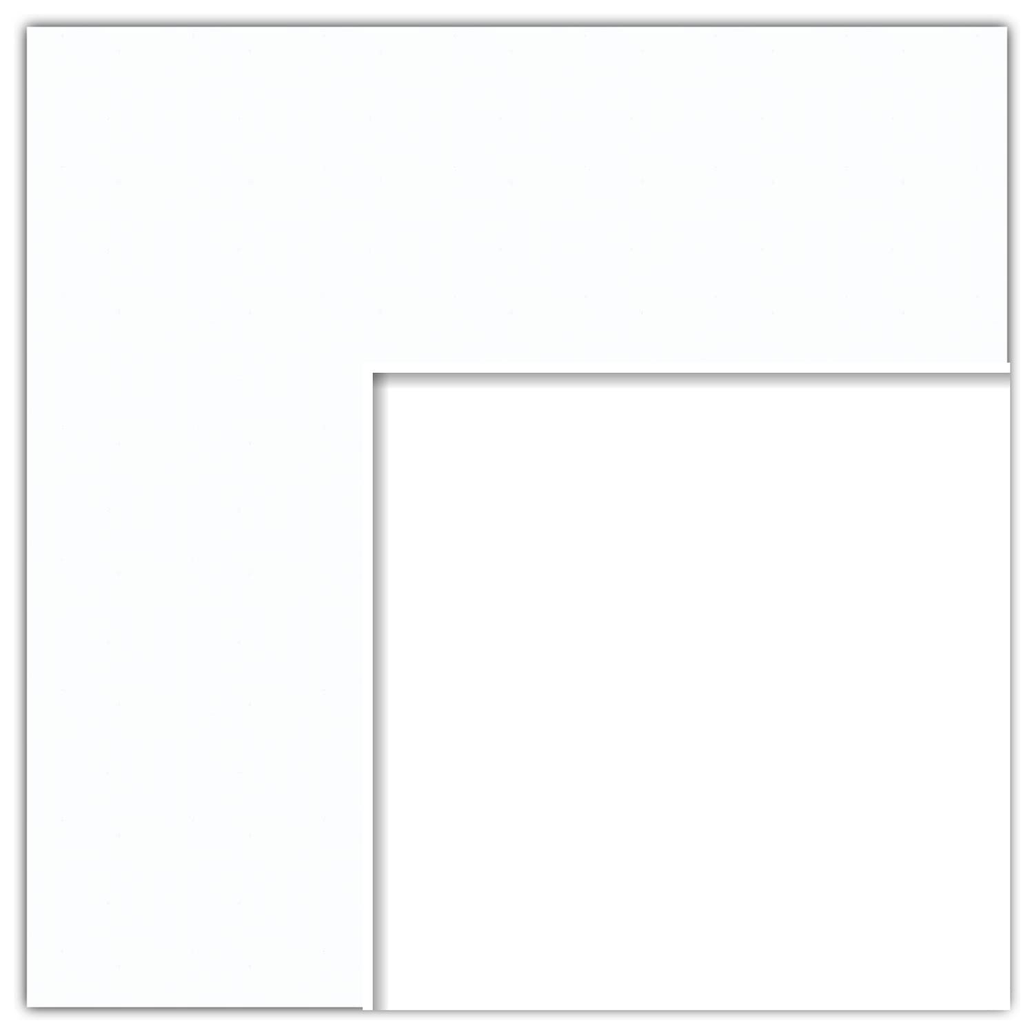 21x30 Smooth White / Super White Custom Mat for Picture Frame with 17x26 opening size (Mat Only, Frame NOT Included)