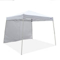 Impact Canopy 283010001 Slant Leg Canopy, White-One Sidewall