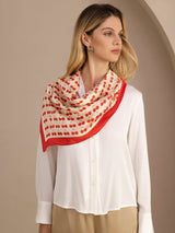 [Beige Cherry] SilkSilky Scarf 004
