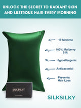 [Dark Green] SilkSilky  Pillowcase 003