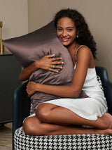 [Brown] SilkSilky  Pillowcase 002